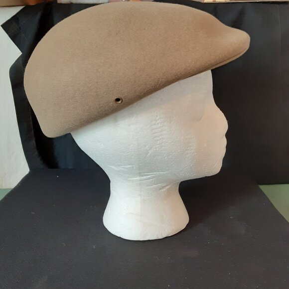 Pendleton Hat Tan Wool Cabbie Newsboy Driving Cap US Made Size Large - Picture 5 of 6